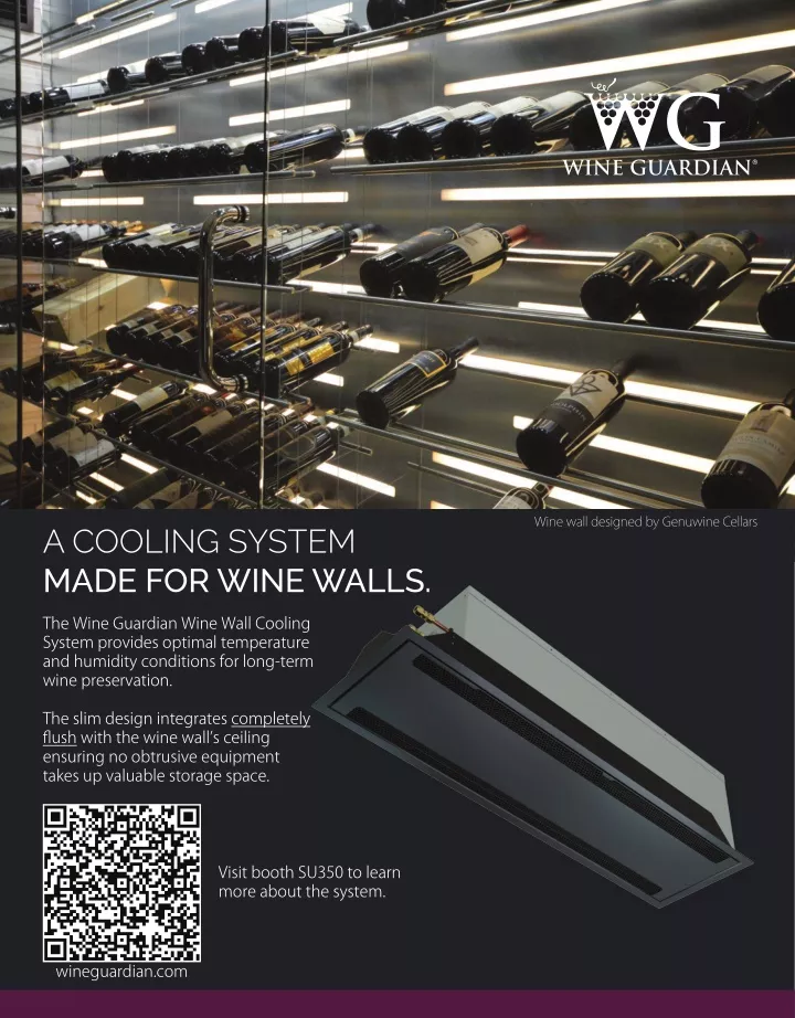 wine wall designed by genuwine cellars