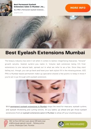 Best Eyelash Extensions Mumbai