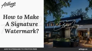 How to Make a Signature Watermark - Artlogo