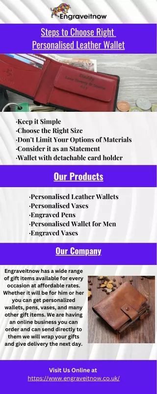 steps to choose right personalised leather wallet