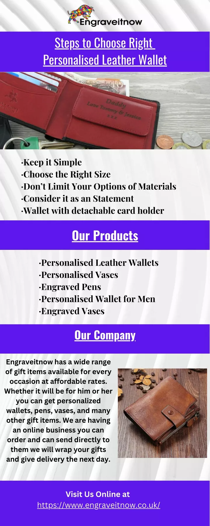 steps to choose right personalised leather wallet