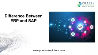 difference between erp and sap