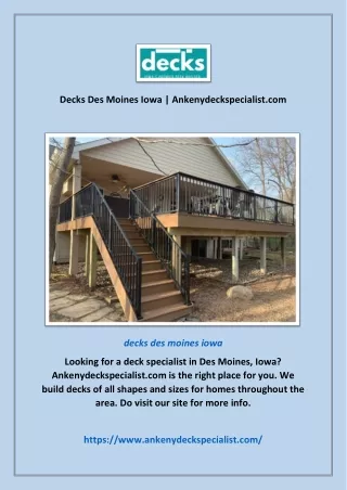 decks des moines iowa ankenydeckspecialist com