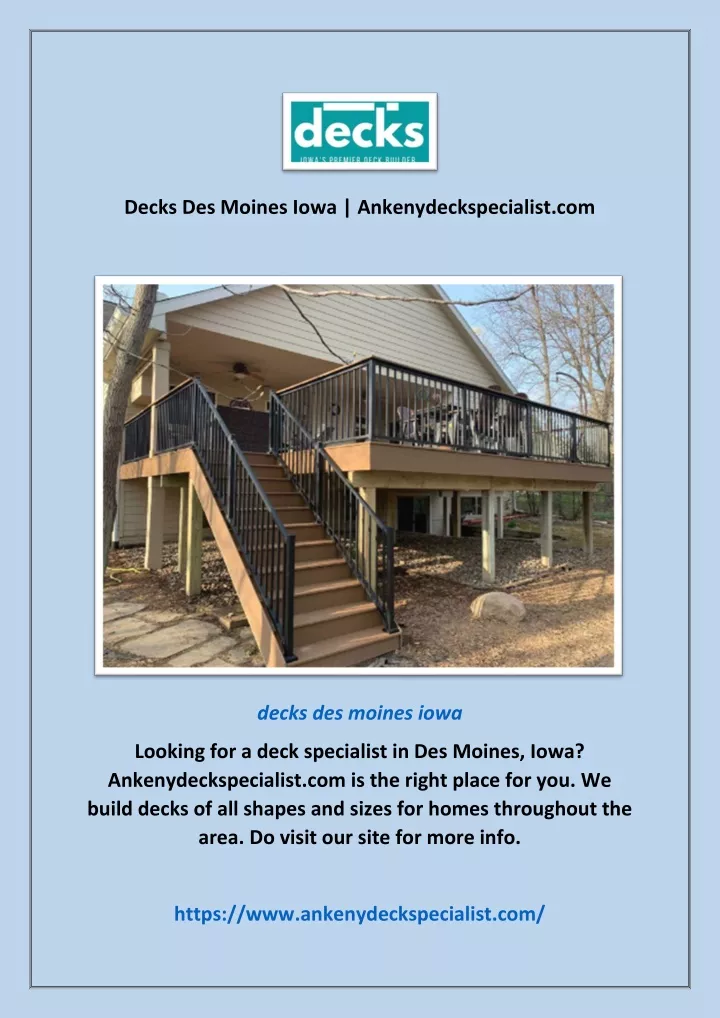 decks des moines iowa ankenydeckspecialist com