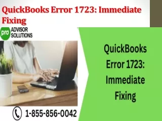quickbooks error 1723 immediate fixing