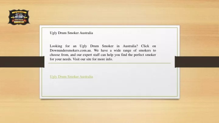 ugly drum smoker australia looking for an ugly