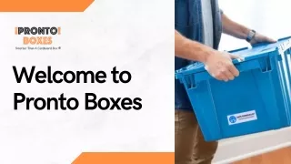 Moving Supply Rental – Pronto Boxes