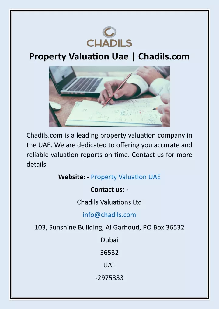 property valuation uae chadils com