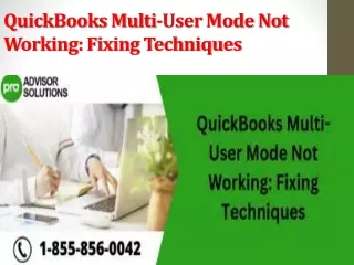 quickbooks multi user mode not working fixing techniques