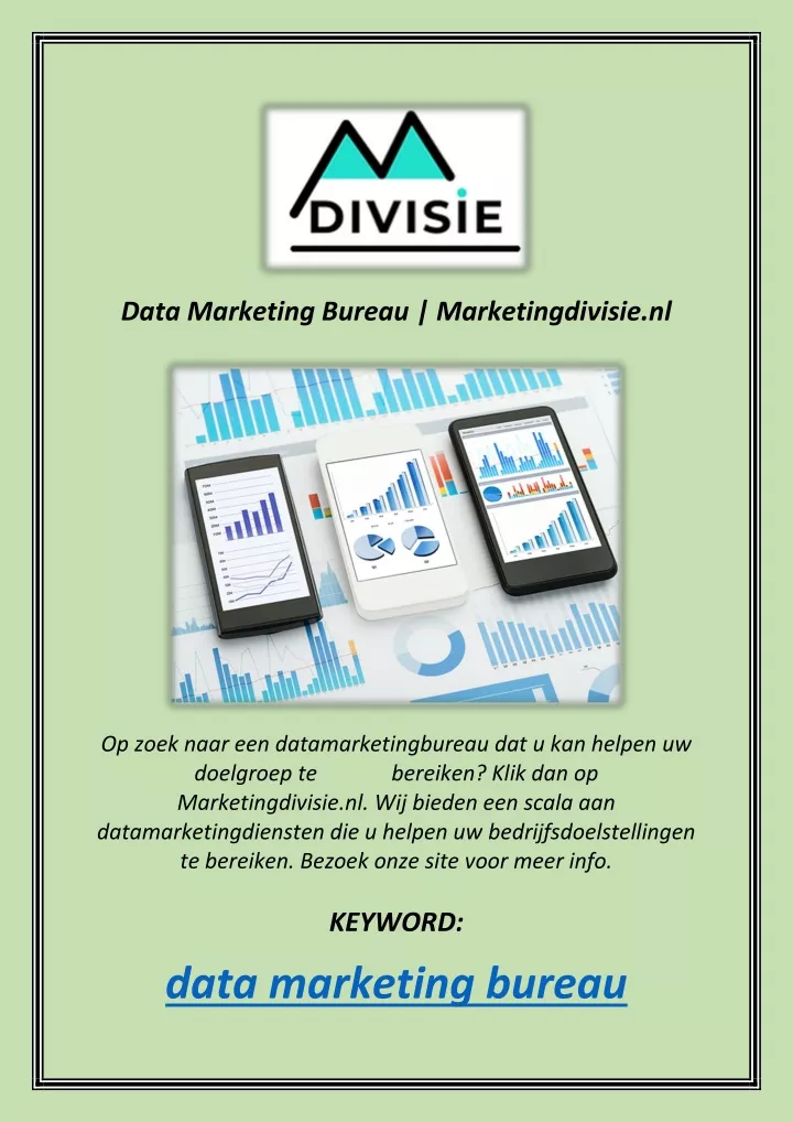 data marketing bureau marketingdivisie nl