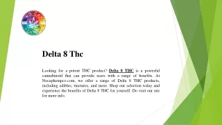 Delta 8 Thc  Nocaphempco.com