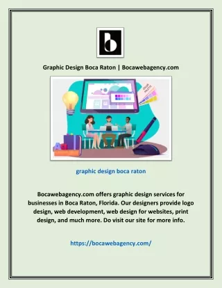 Graphic Design Boca Raton | Bocawebagency.com