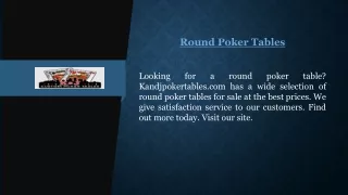 Round Poker Tables Kandjpokertables.com