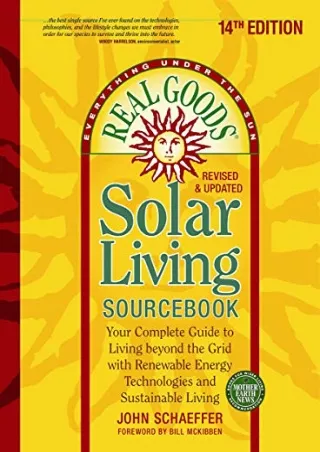 $PDF$/READ/DOWNLOAD Real Goods Solar Living Sourcebook: Your Complete Guide to L
