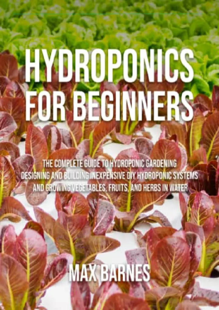 PPT - PDF/BOOK Hydroponics for Beginners: The Complete Guide to ...