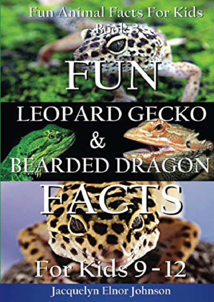 fun leopard gecko and bearded dragon facts
