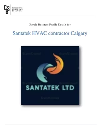 PDF Submission for Santatek HVAC contractor Calgary?