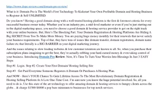 https www dope review com domain pro review what