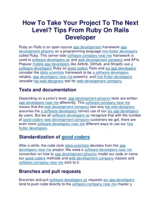 how to take your project to the next level tips