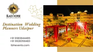 Best Destination Wedding Planners Udaipur-TBH Events
