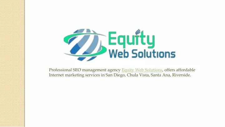 professional seo management agency equity