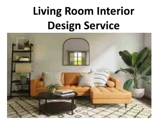 Living Room Interior Design Service
