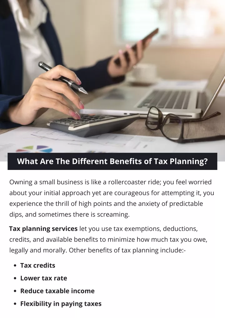 what are the different benefits of tax planning