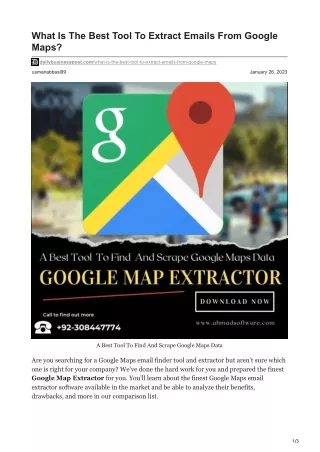 what is the best tool to extract emails from
