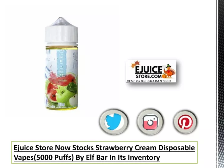 ejuice store now stocks strawberry cream