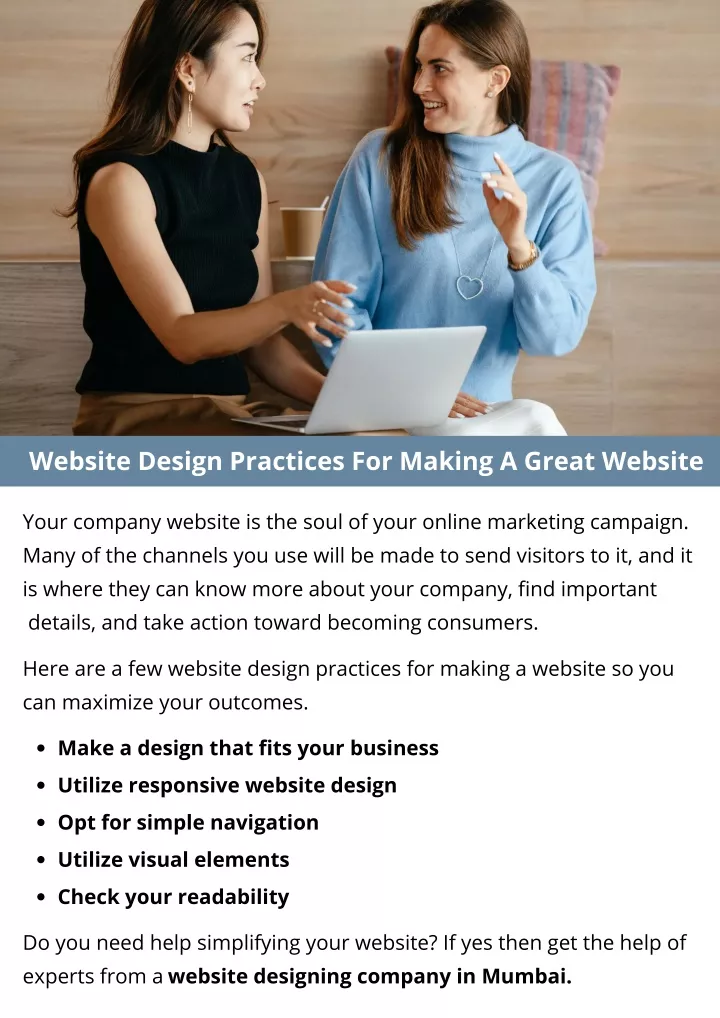 website design practices for making a great