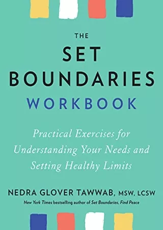 (pdF) Epub ;Read; The Set Boundaries Workbook: Practical Exercises for Unde