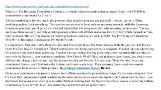 https www dope review com recurring commission