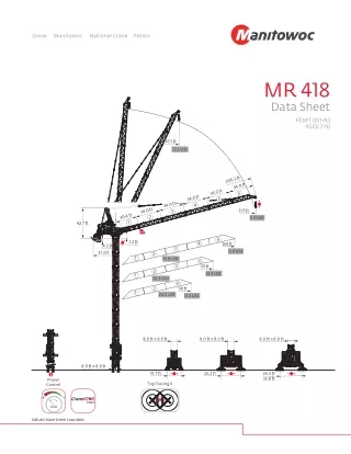 Potain MR418-FEM-Luffing Tower crane