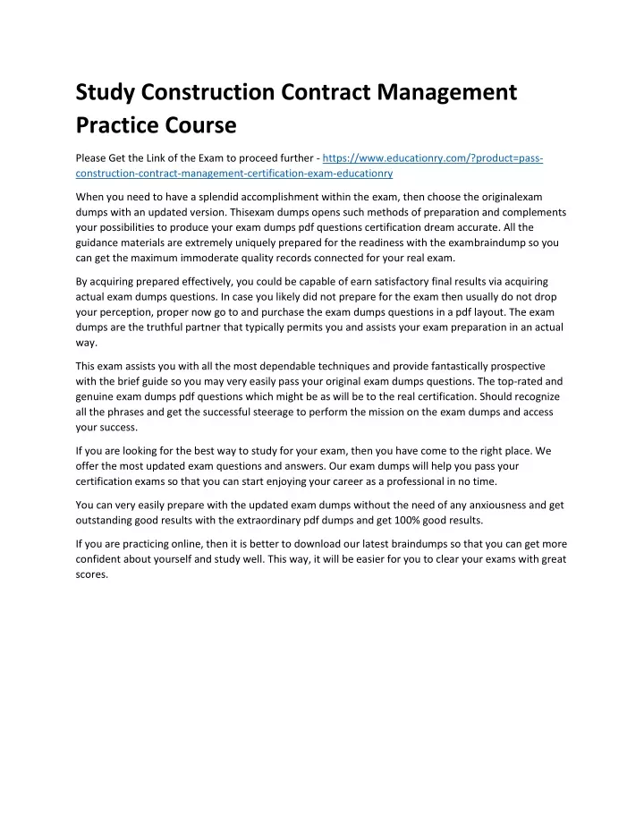 study construction contract management practice