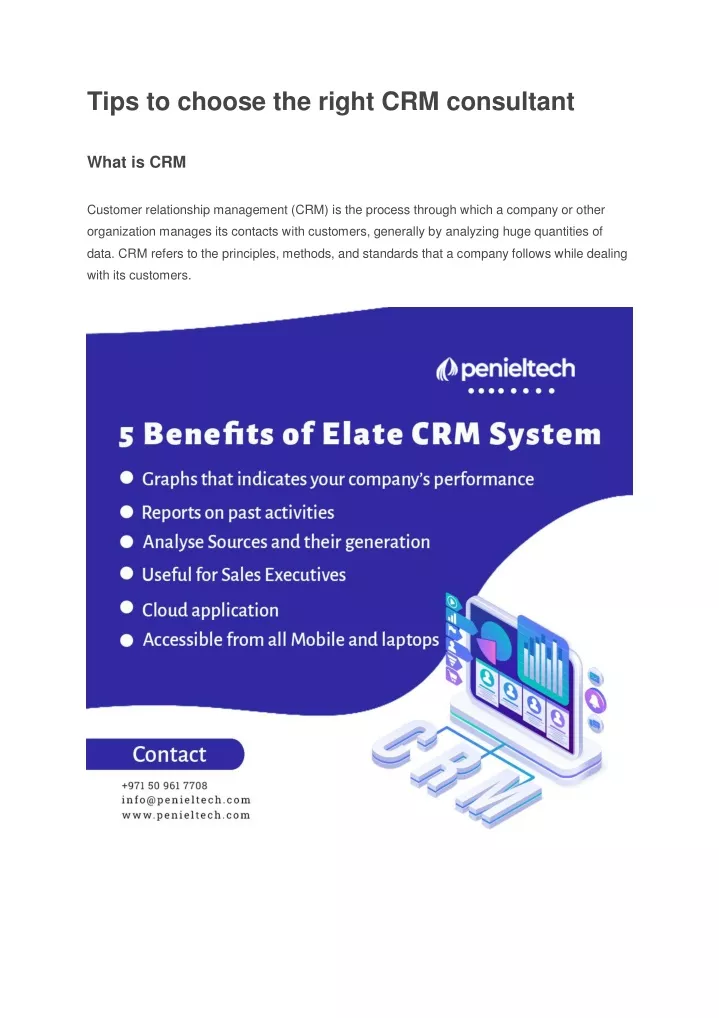 tips to choose the right crm consultant
