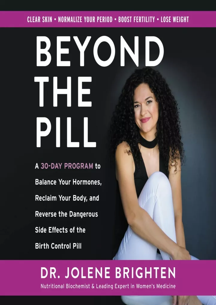 PPT - DOWNLOAD [EBOOK] Beyond the Pill: A 30-Day Program to Balance ...