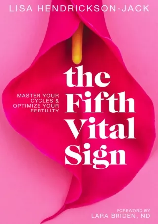(pdF) full d!OWNLOAD The Fifth Vital Sign: Master Your Cycles & Optimize Yo