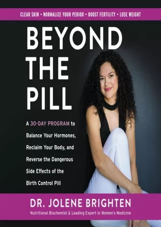 read ebook [pdf] Beyond the Pill: A 30-Day Program to Balance Your Hormones