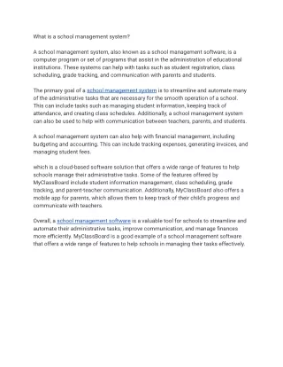 School Management System | School Management Software | School ERP Software