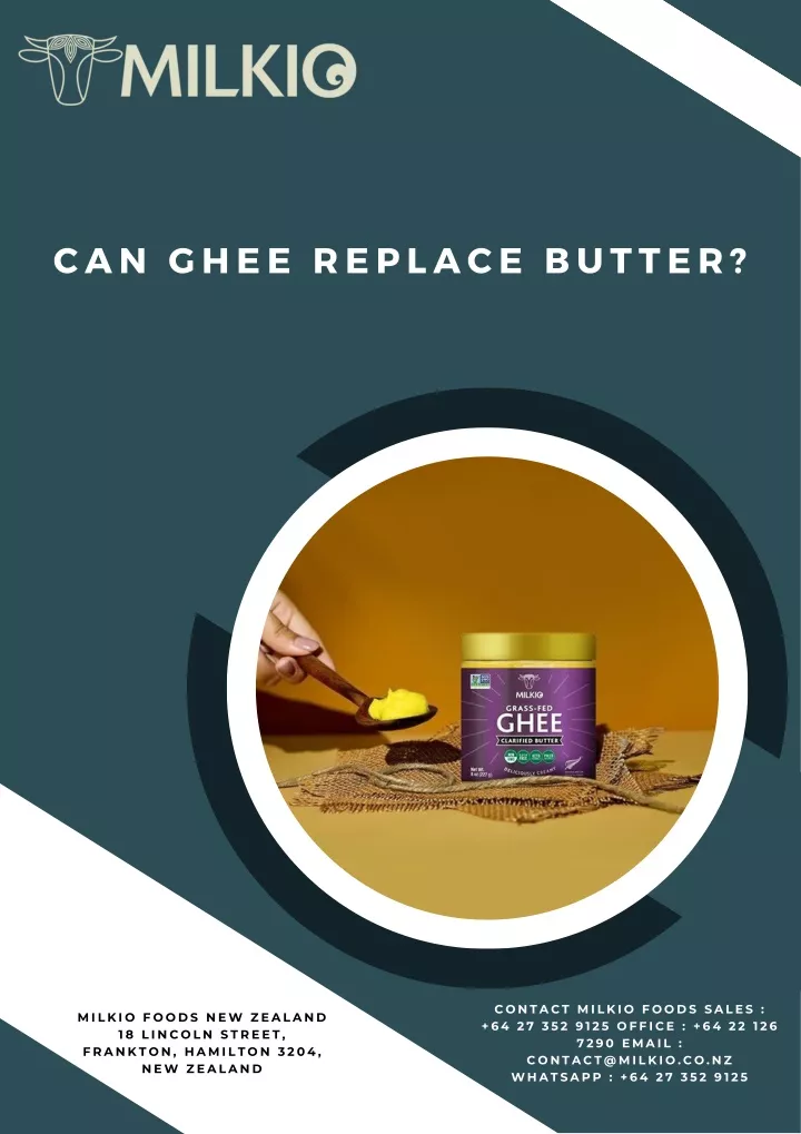 can ghee replace butter