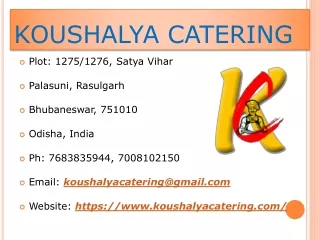 Advantages to Get Hiring Catering Services Cuttack