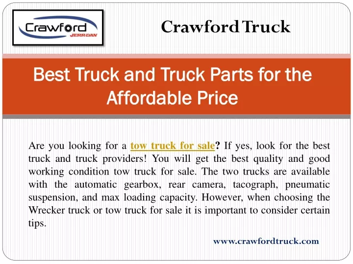 best truck and truck parts for the affordable price
