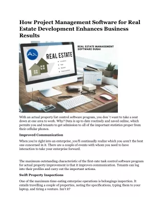 how project management software for real estate