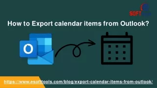 how to export calendar items from outlook