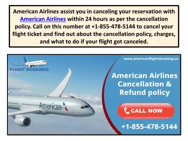 american airlines assist you in canceling your