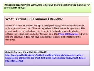 Prime CBD Gummies Reviews