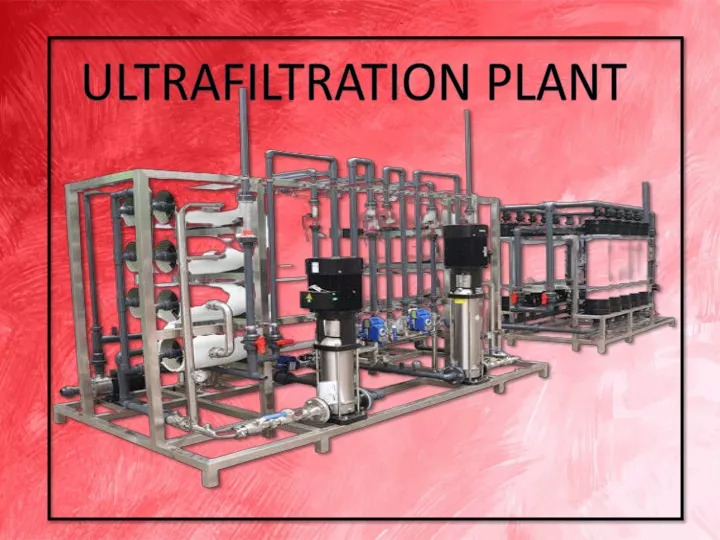 ultrafiltration plant