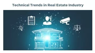 Smartowner Careers - Technical Trends in Real Estate Industry