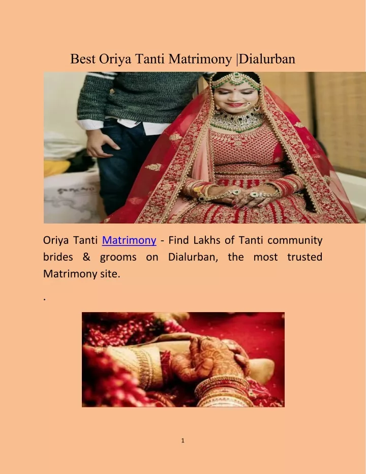 best oriya tanti matrimony dialurban