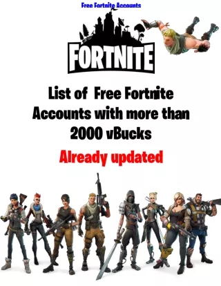 Free Fortnite Accounts List - Email and Password
